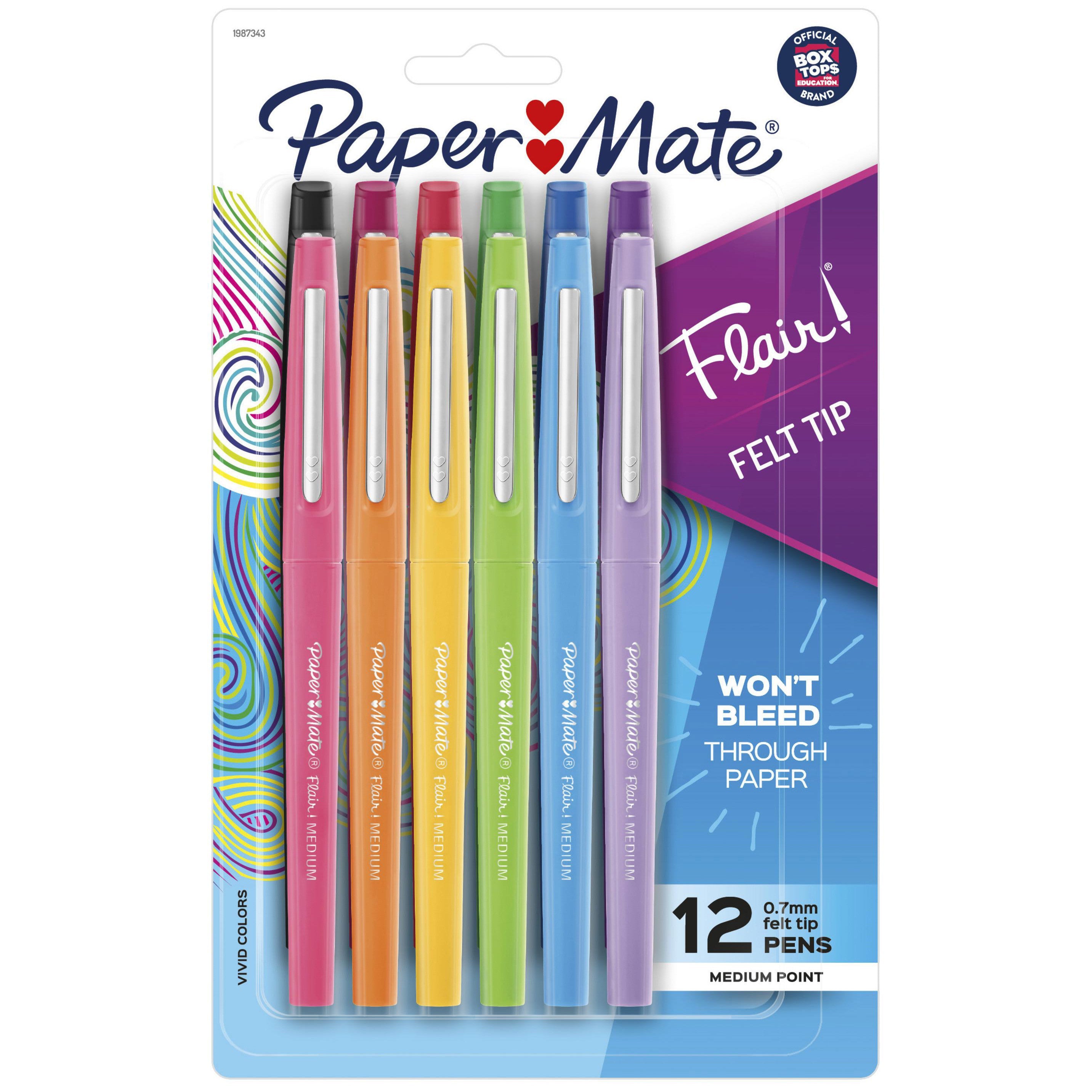 Plumígrafos Surtido x12 Paper Mate