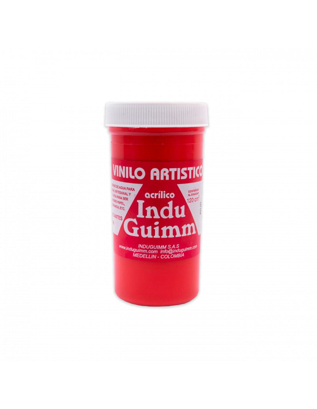 Vinilo Induguimm a base de agua 120cc Rojo