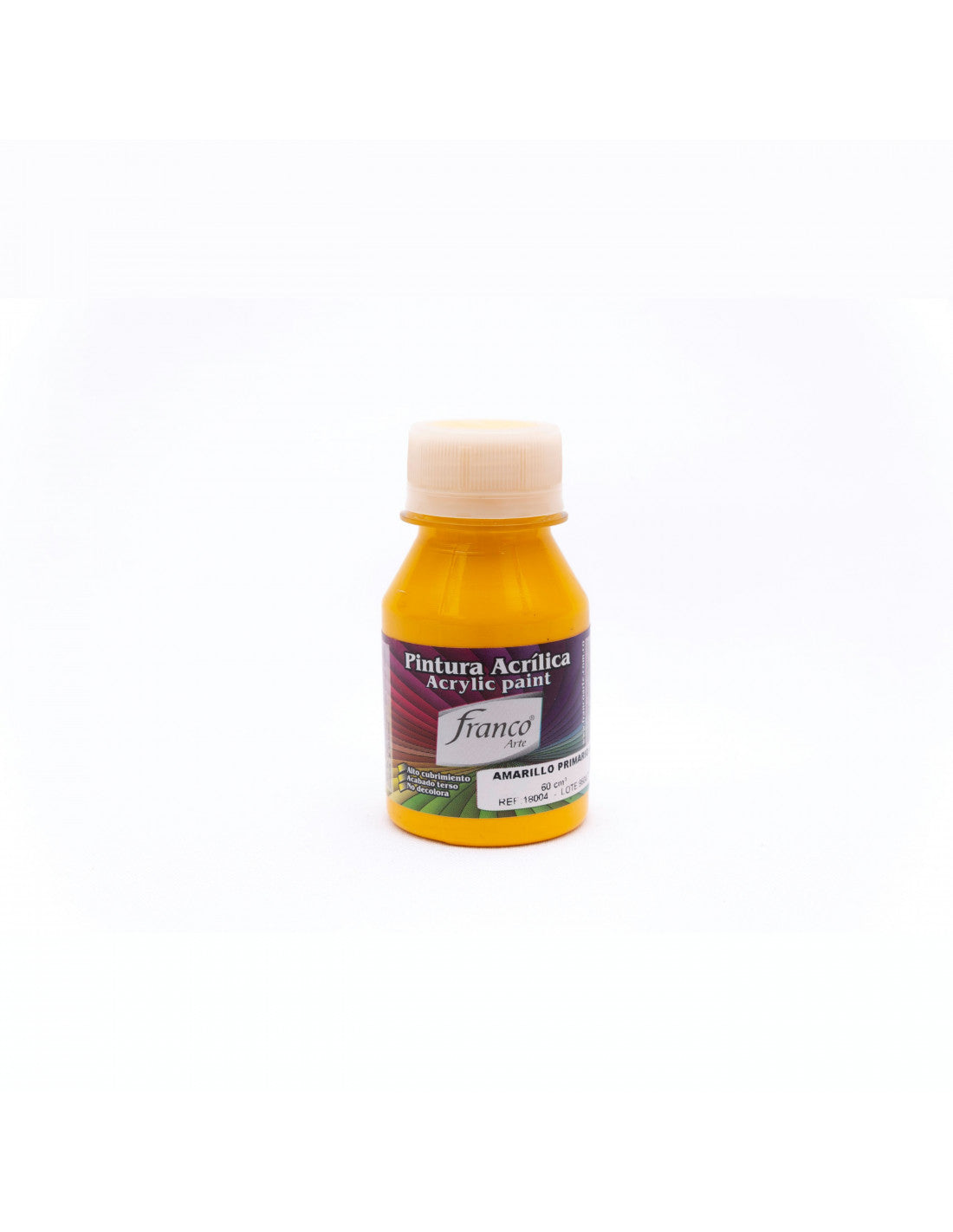 Pintura Acrílica Al Frío 60 ml Amarillo Primario Franco Arte