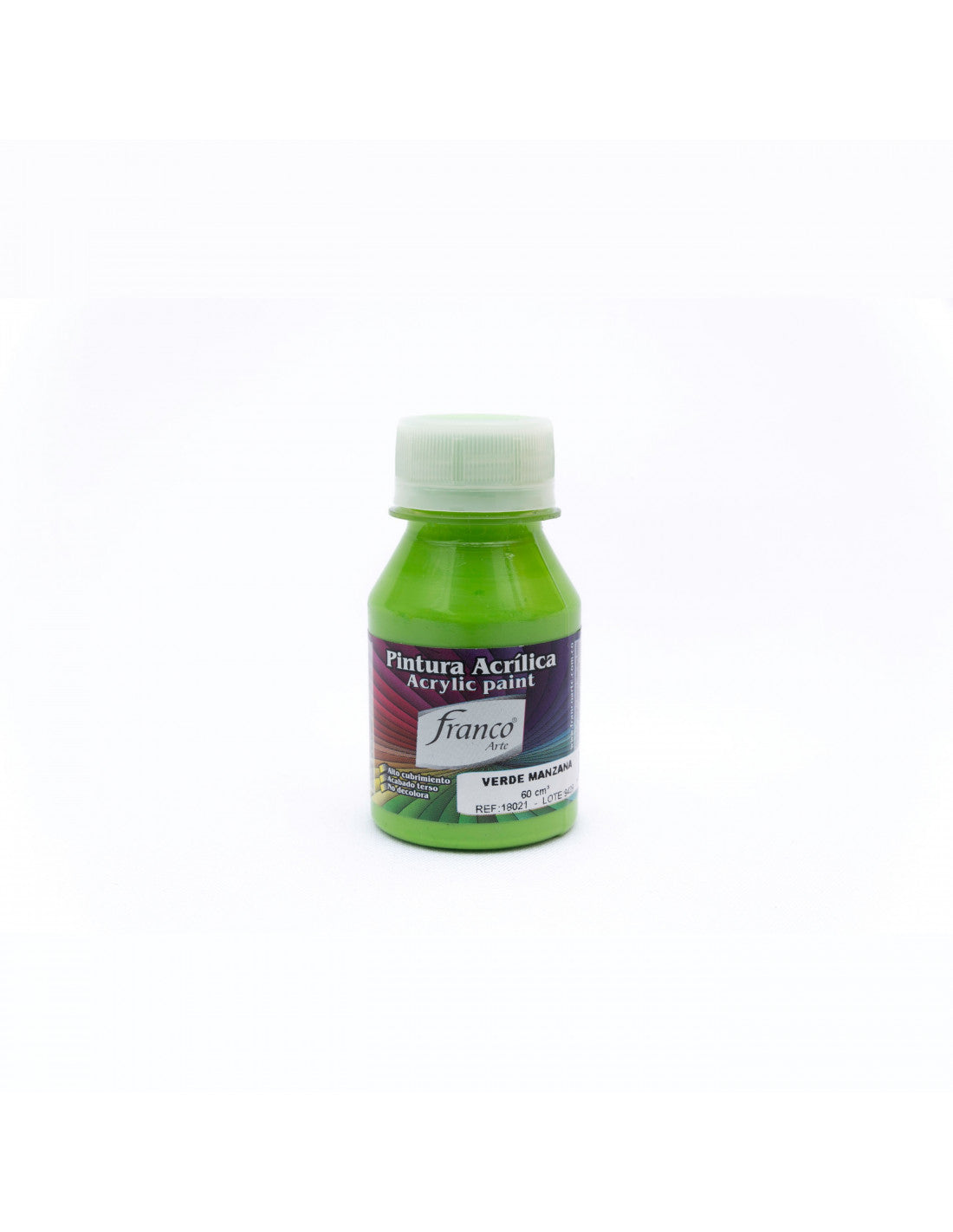Pintura Acrílica Al Frío 60 ml Verde Manzana Franco Arte