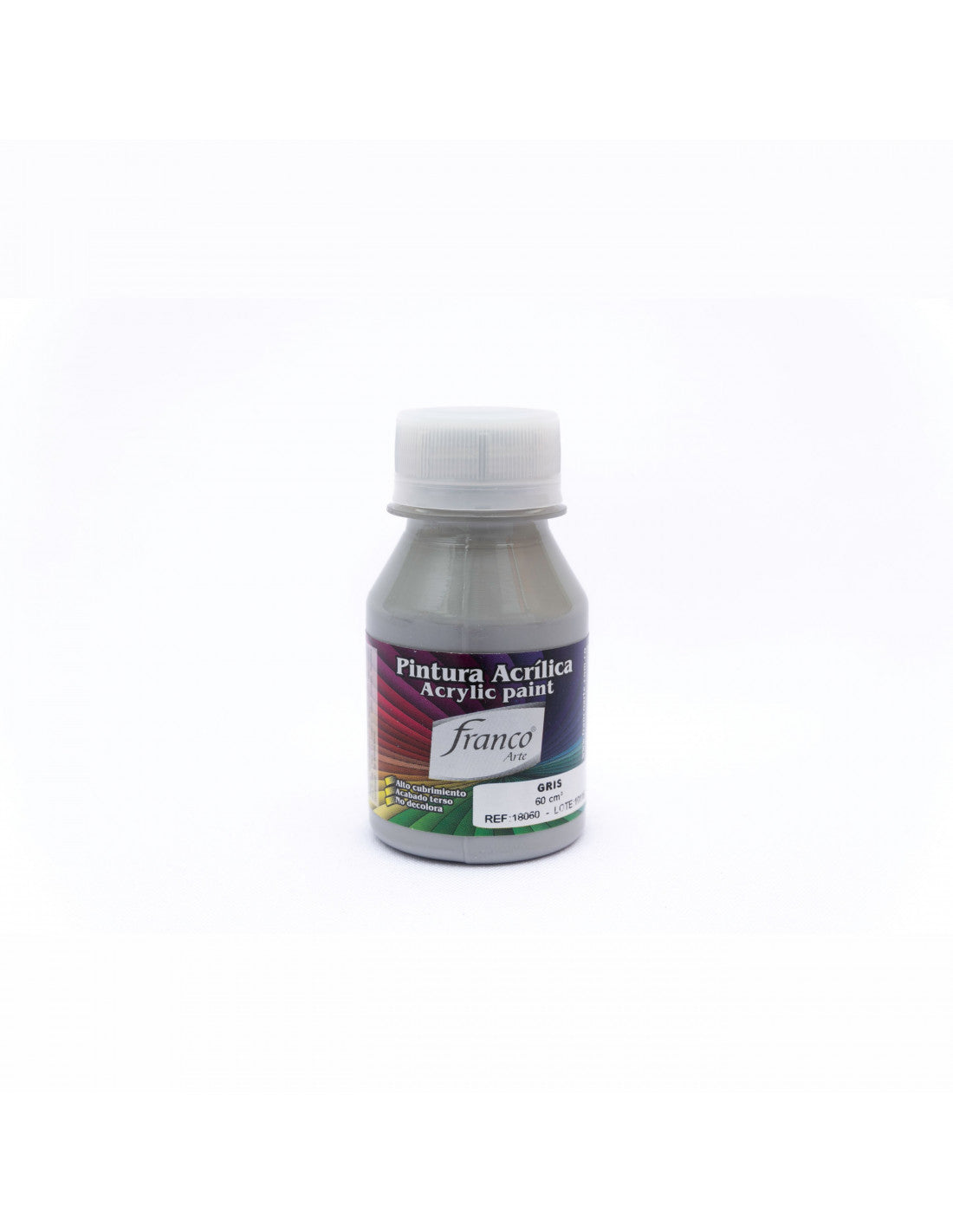 Pintura Acrílica Al Frío 60 ml Gris Franco Arte