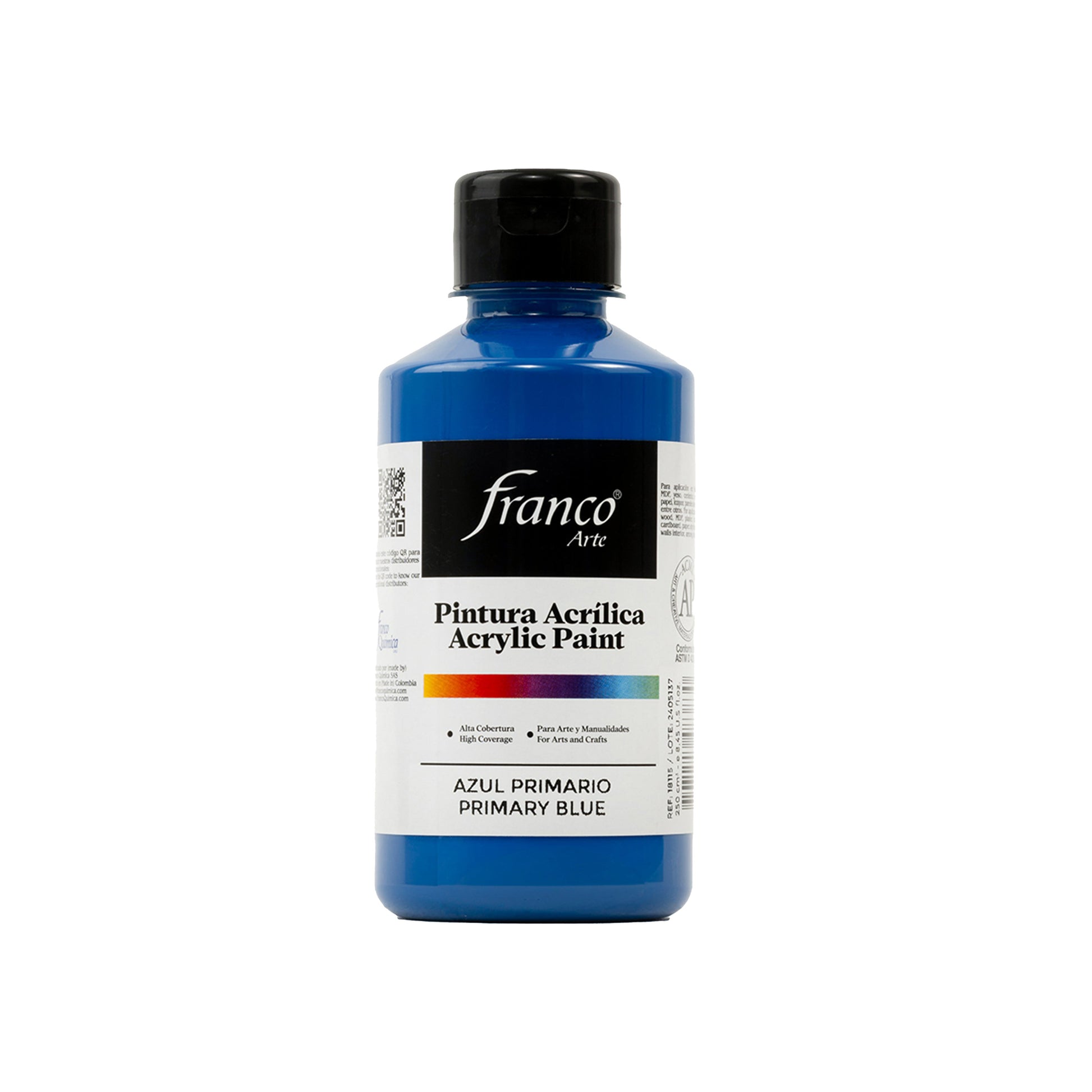 Pintura Acrílica Al Frío 1000 ml Azul Primario Franco Arte
