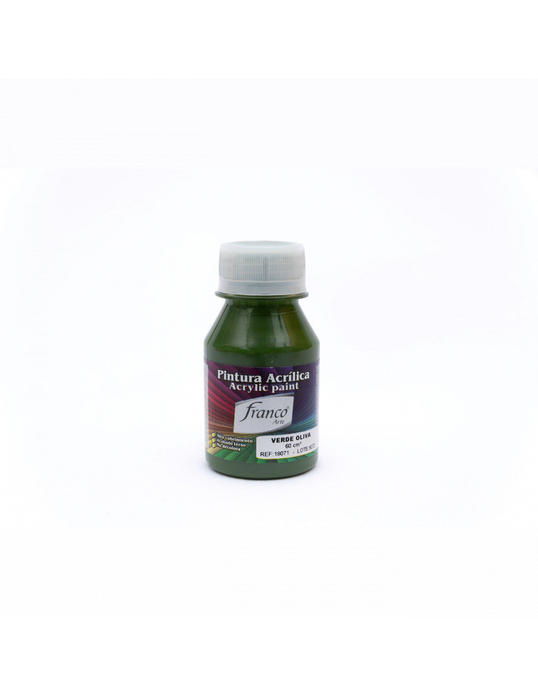 Pintura Acrílica Al Frío 60 ml Verde Oliva Franco Arte