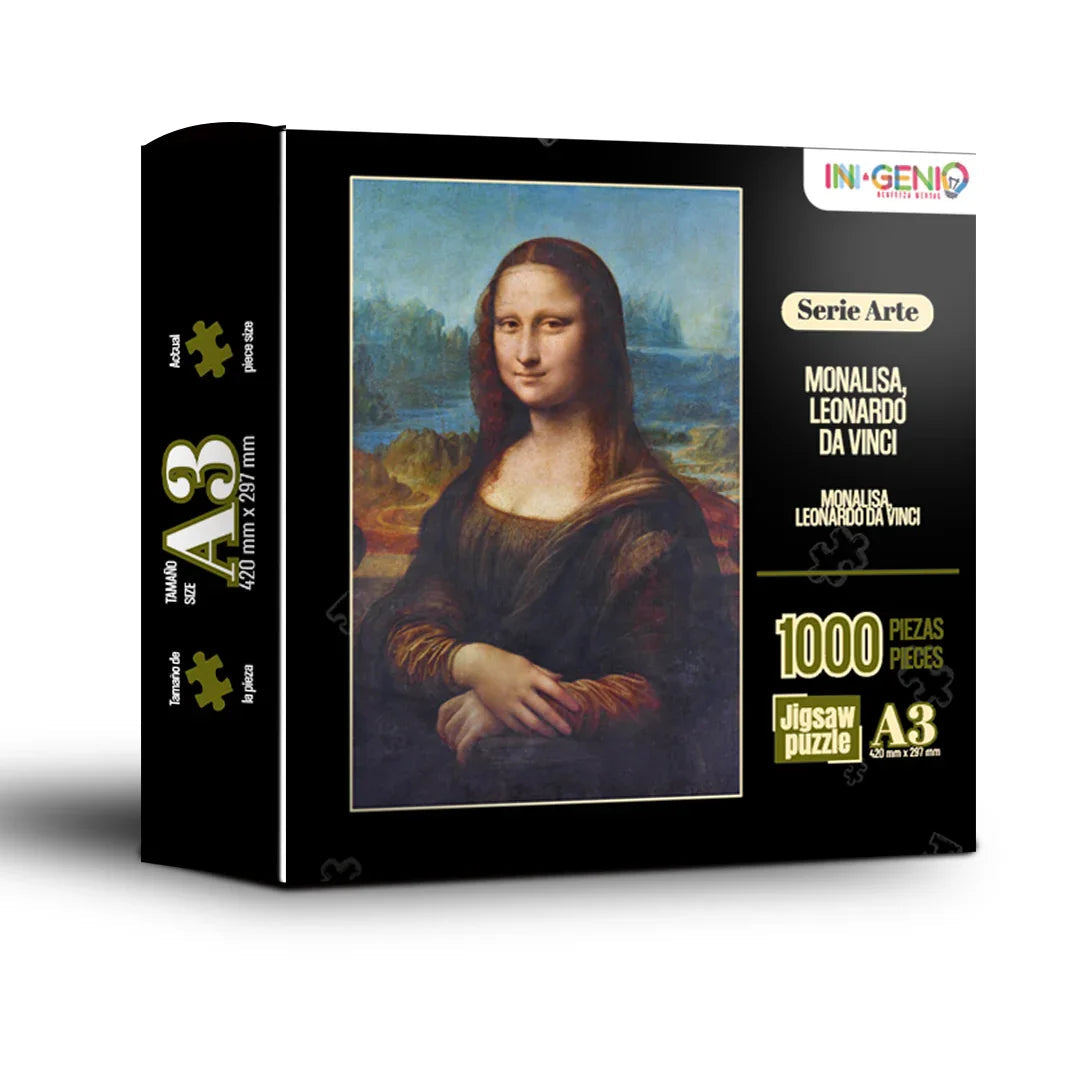 Rompecabezas 1000 Piezas Mini A3 Monalisa Ingenio Destreza – Todo