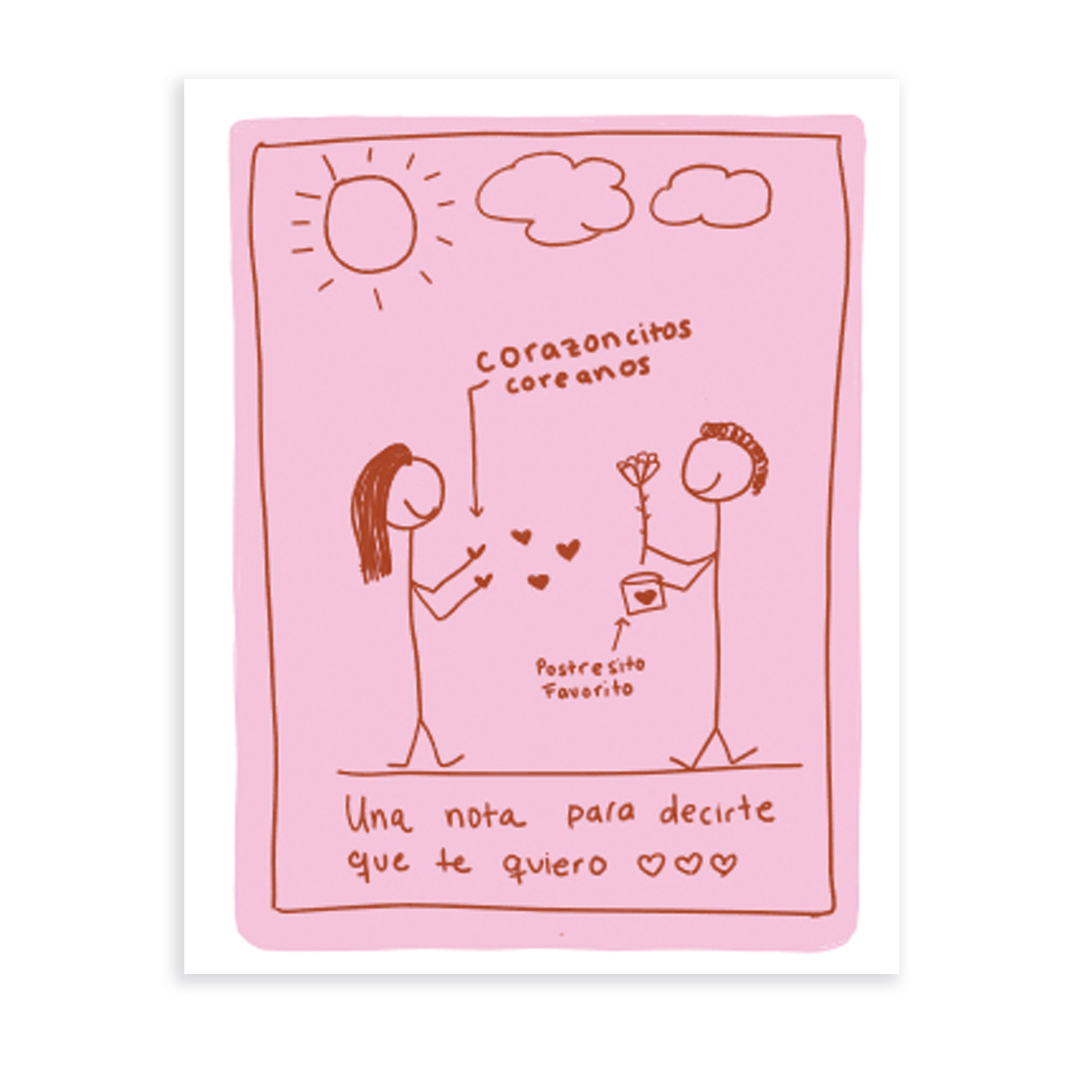 Tarjeta Corazoncitos Amor Y Amistad
