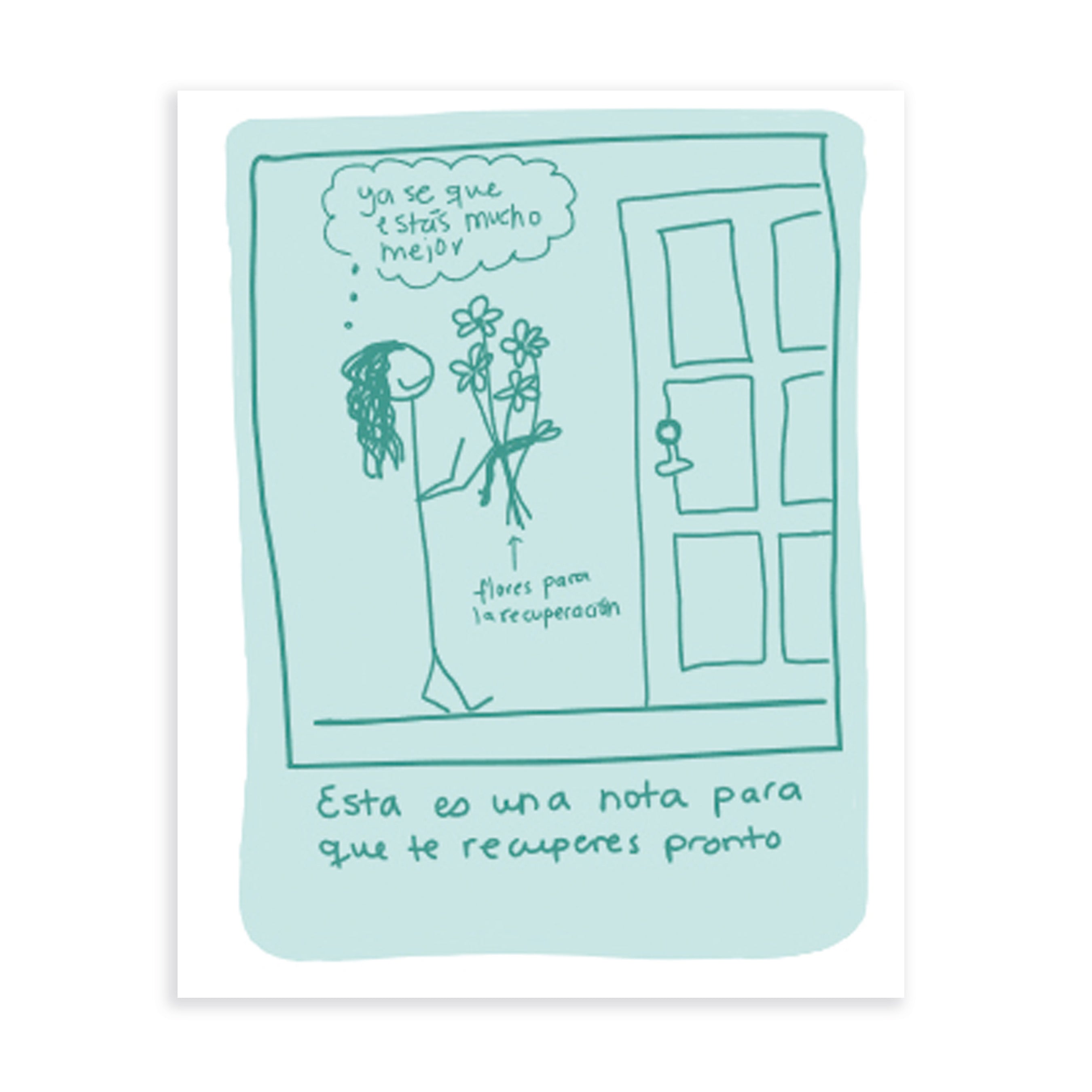 Tarjeta Flores De Recuperación