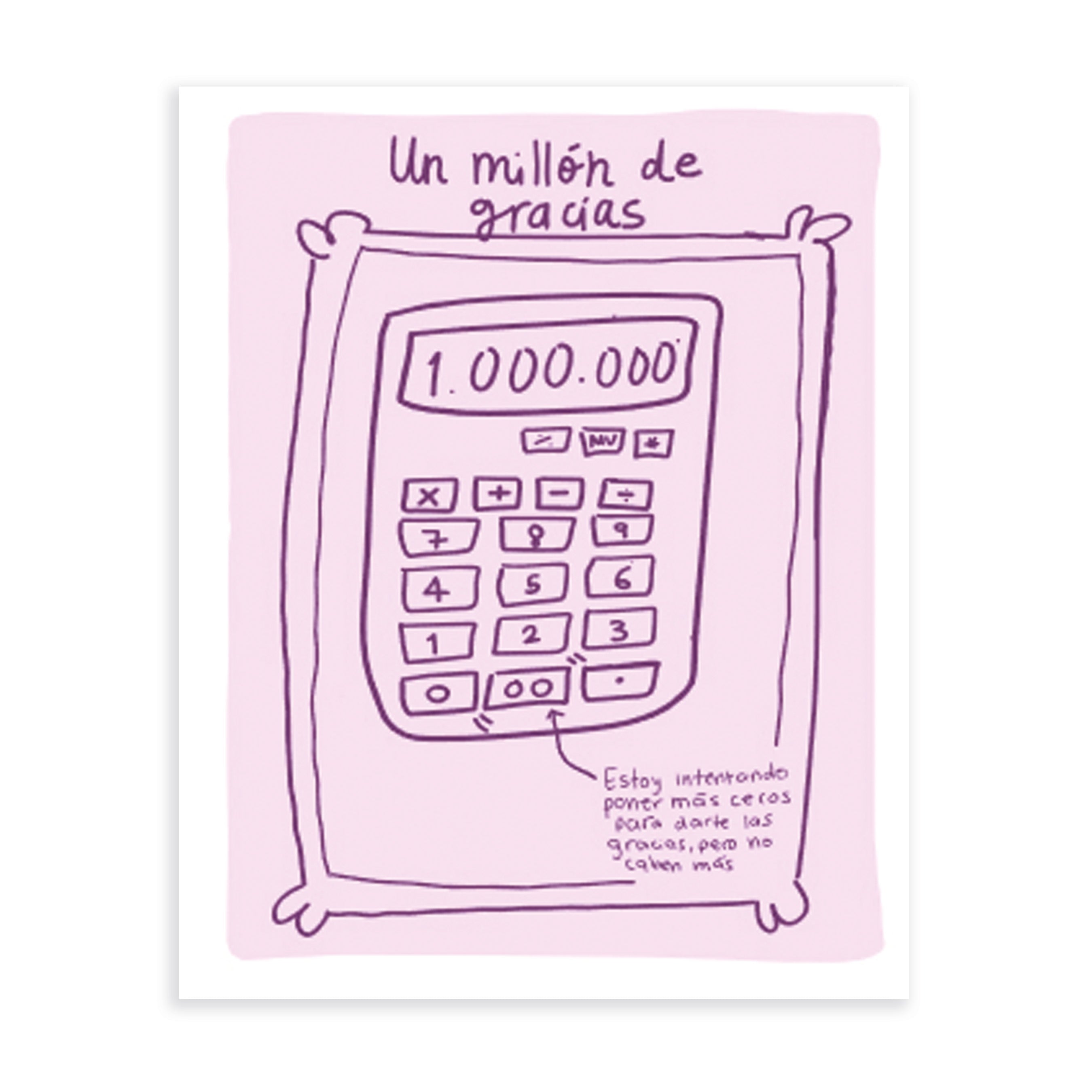 Tarjeta Calculadora De Agradecimiento
