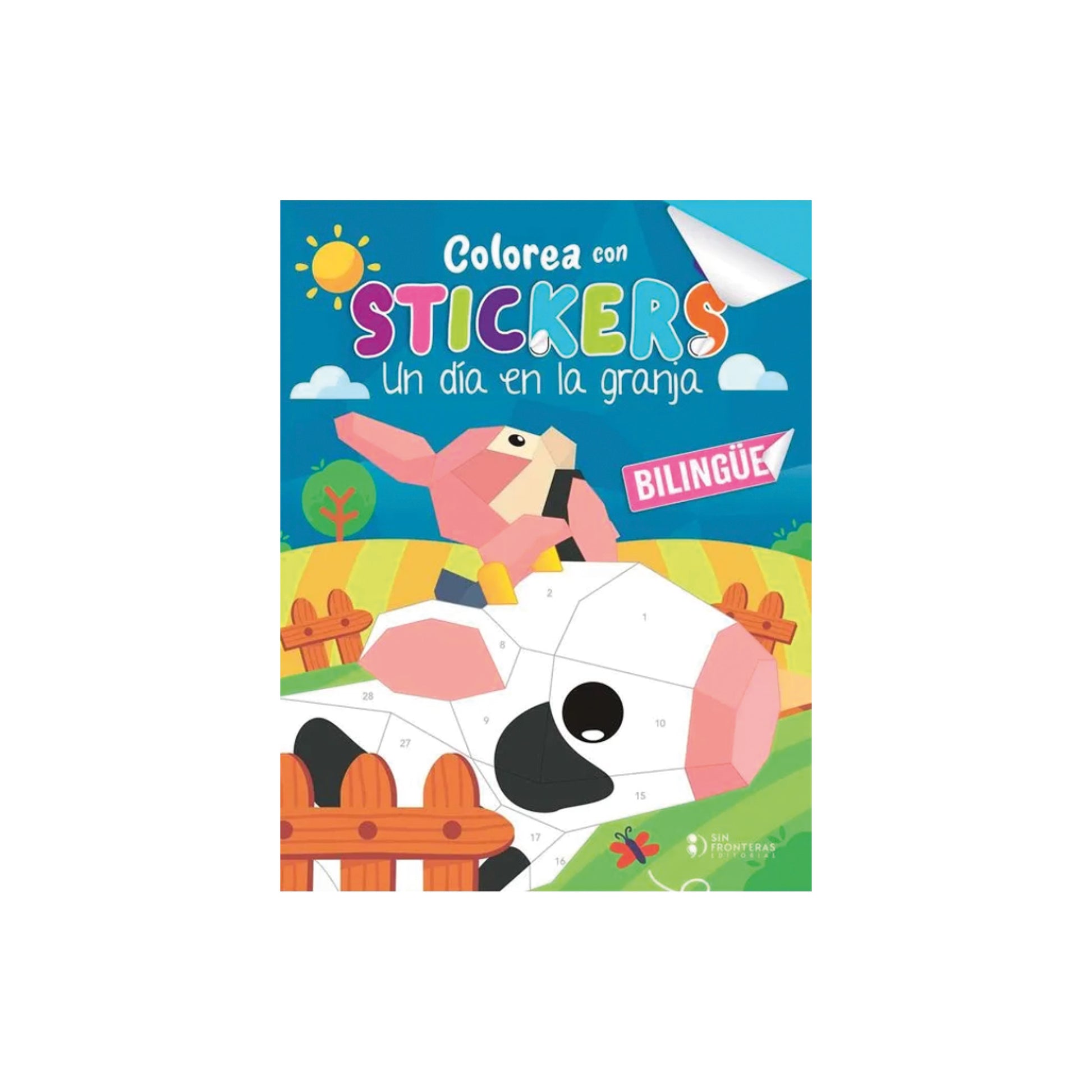 Colorea Con Stickers Un Dia En La Granja