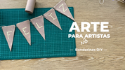 Banderines para fiestas con rollos de papel higiénico reciclados