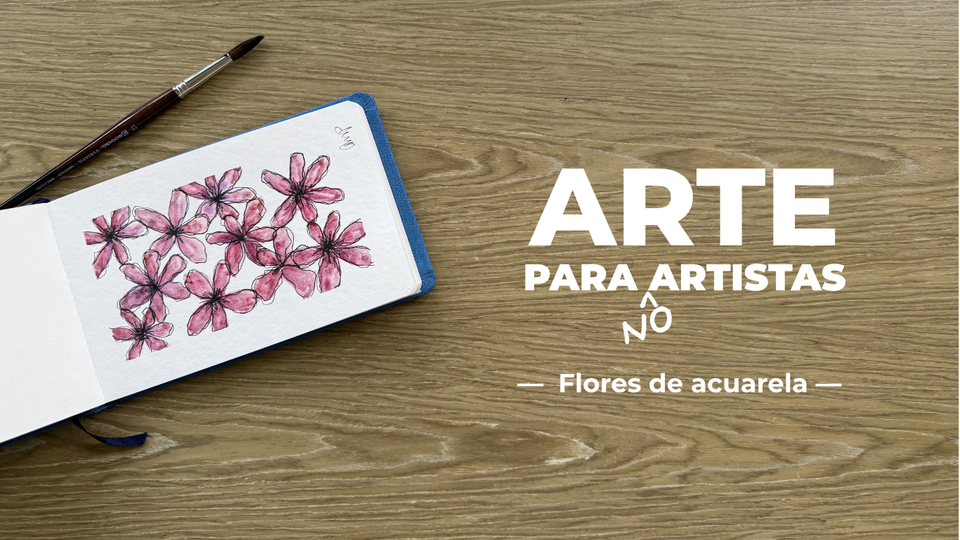 Flores fáciles con acuarela para principiantes: un ejercicio relajante para tu sketchbook