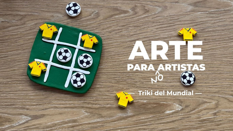 Cómo hacer un triki del mundial en porcelanicrón (manualidad fácil paso a paso)