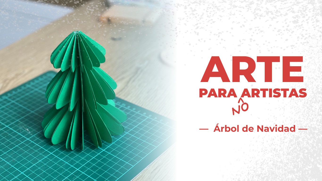 Árbol de Navidad de papel para escritorio | Arte para no artistas