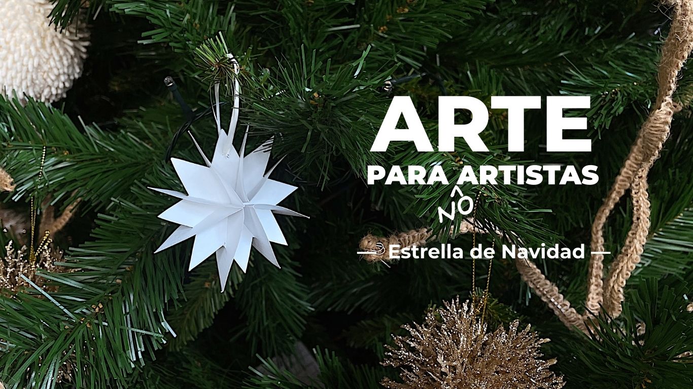 Estrella de Navidad tridimensional | Arte para no artistas