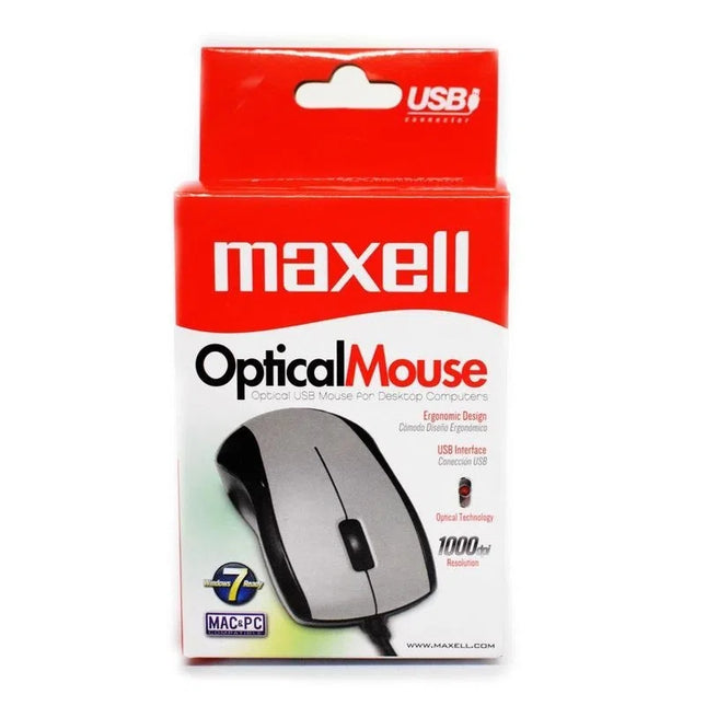 Mouse MOWR-101 Optical Silver Maxell