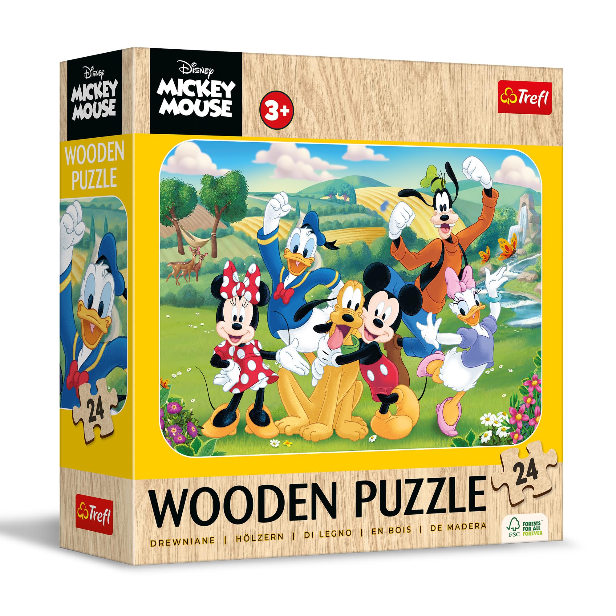 Rompecabezas Infantil En Madera 24 Piezas Mickey | Ronda