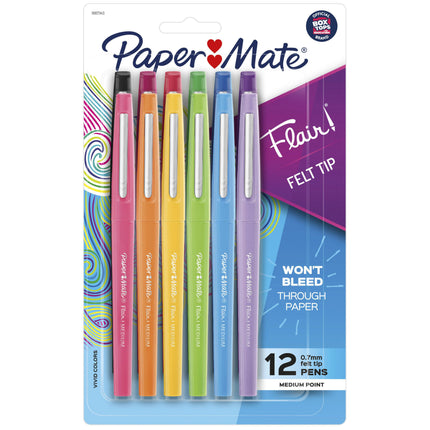 Plumígrafos Surtido x12 Paper Mate