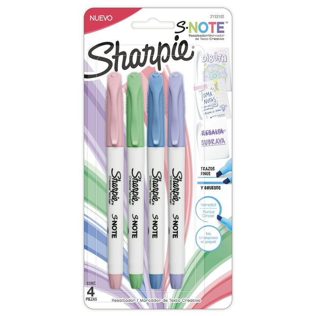 Marcador S Note Pastel x4 Sharpie