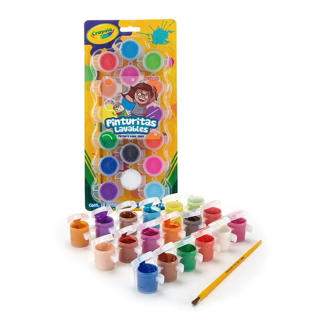 Mini Pinturitas Lavables x 18 Crayola