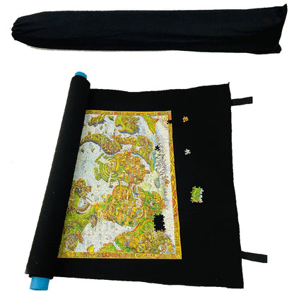 Tapete Para Rompecabezas Negro Tamaño 100x70 Cm Ingenio Destreza