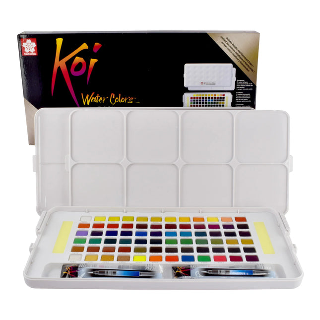 Koi Sketch Box Acuarelas Metálicas y Fluorescentes | Sakura