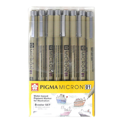 Set Pigma Micron x8 Colores | Sakura