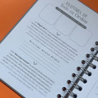 Interior Agenda Todo en Orden con secciones de organización, frases motivadoras y Rincón Mágico para productividad consciente.