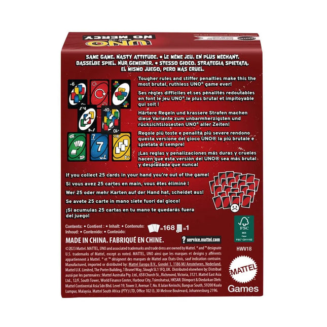 Juego De Cartas UNO No Mercy | Mattel