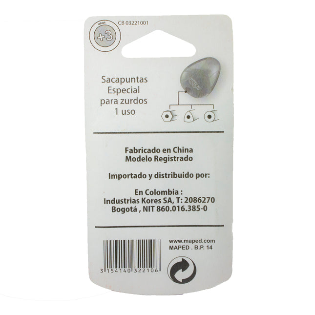 Sacapuntas I-Gloo Para Zurdos Un Orifico | Maped