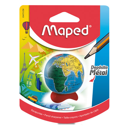 Sacapuntas Globo Terráqueo Un Orificio | Maped