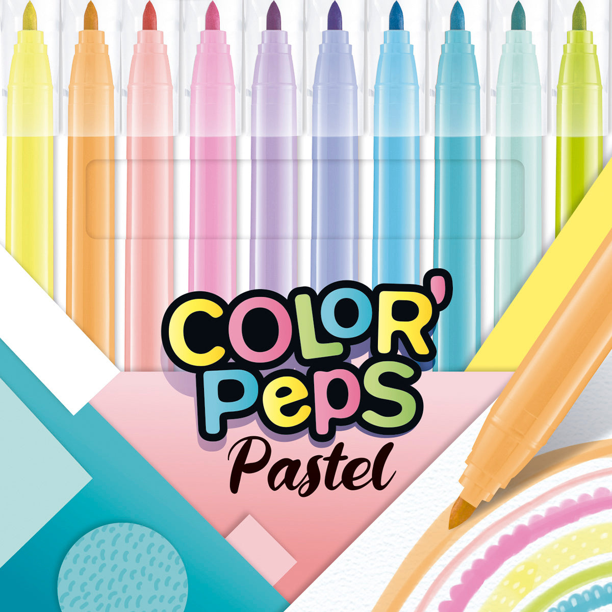 Plumones Lavables Pastel x10 | Maped