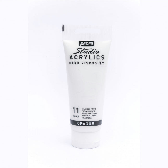 Acrílico Pebeo Studio 100 ml Blanco de Titanio