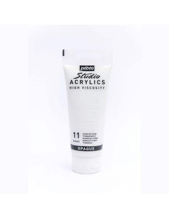 Acrílico Pebeo Studio 100 ml Blanco de Titanio