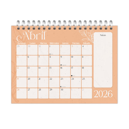 Planeador 2026 Colores Pastel 33x24 cm | Pinzell