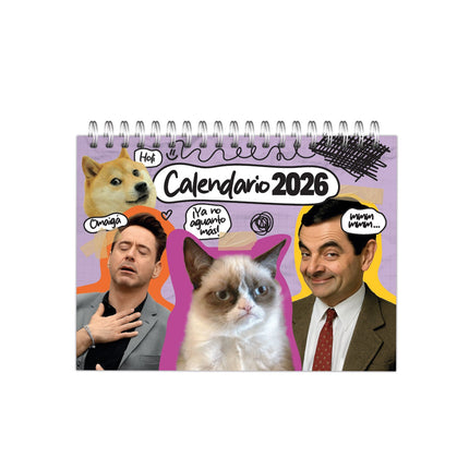 Calendario De Mesa 2026 Memes | Pinzell