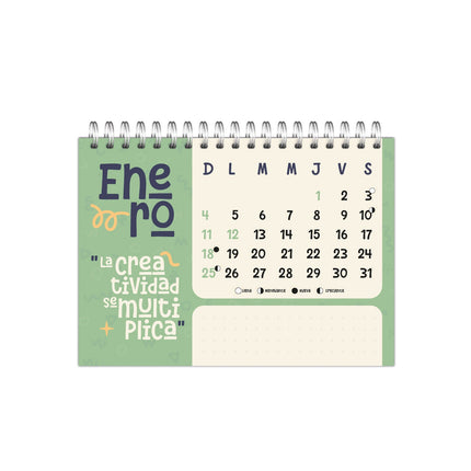 Calendario De Mesa 2026 Inspirarte | Pinzell