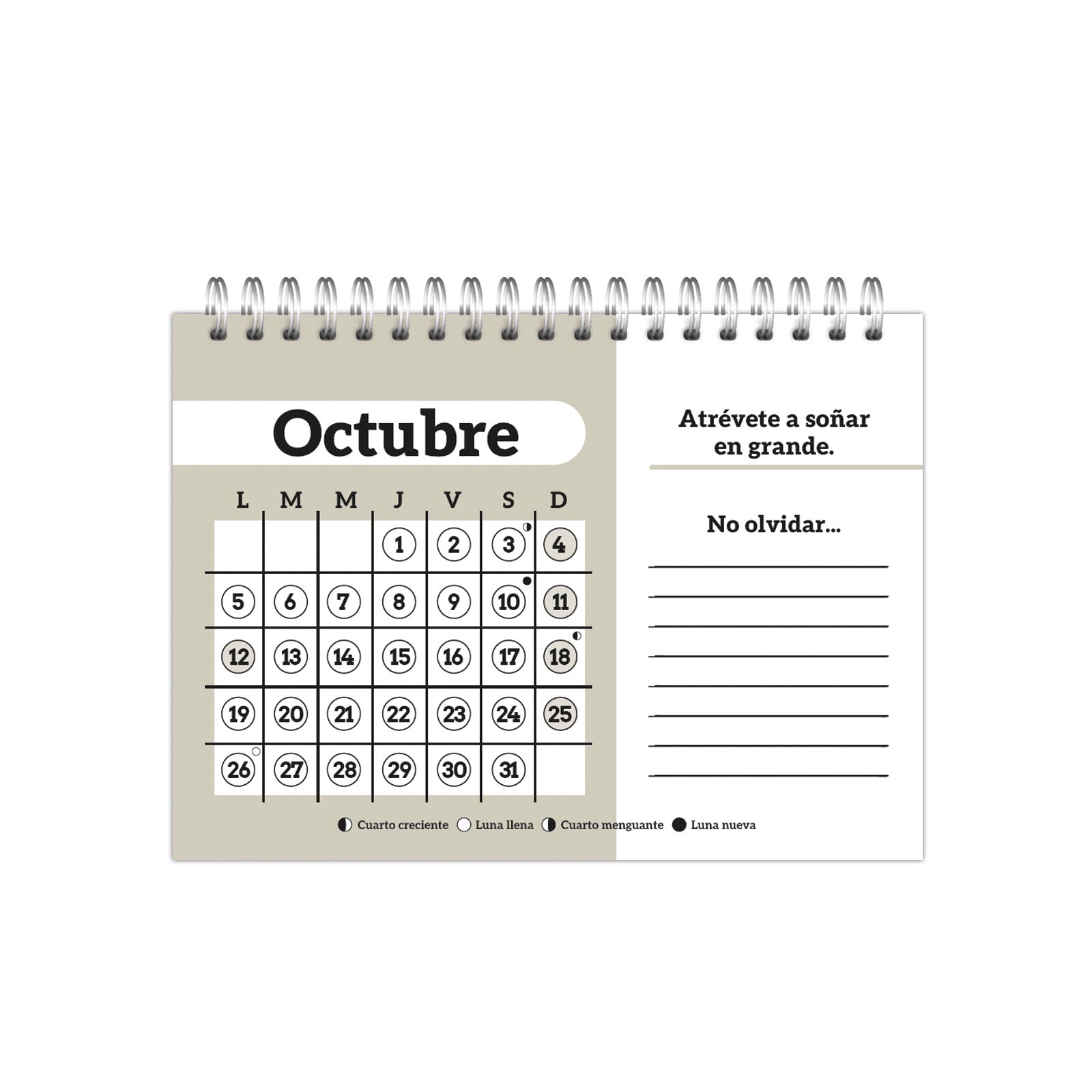 Calendario De Mesa 2026 | Pinzell