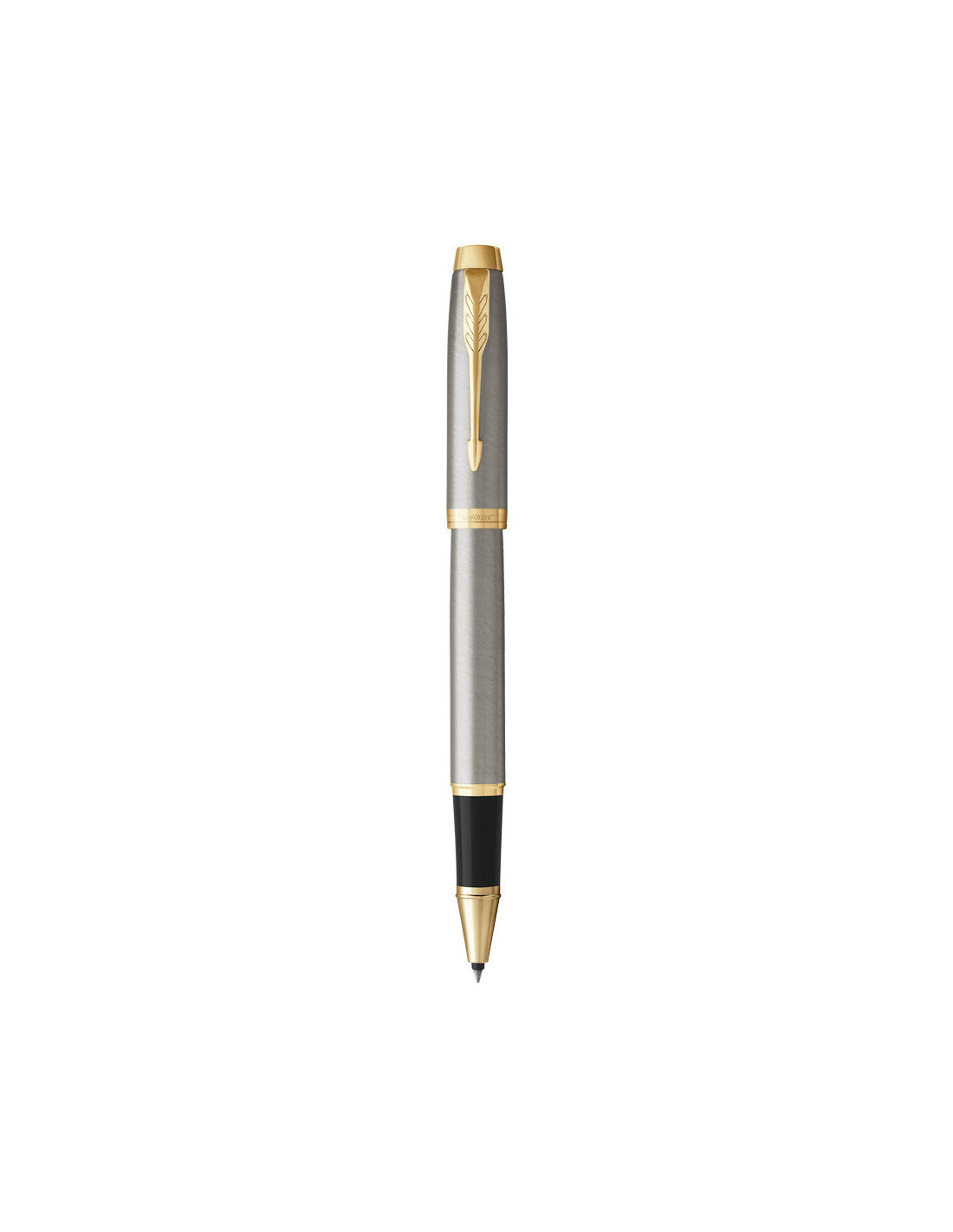 Bolígrafo Roller IM Metal Cepillado Acabado Oro Parker