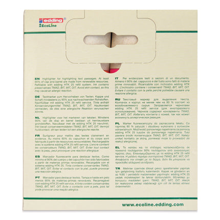 Resaltador Ecoline x4 | Edding