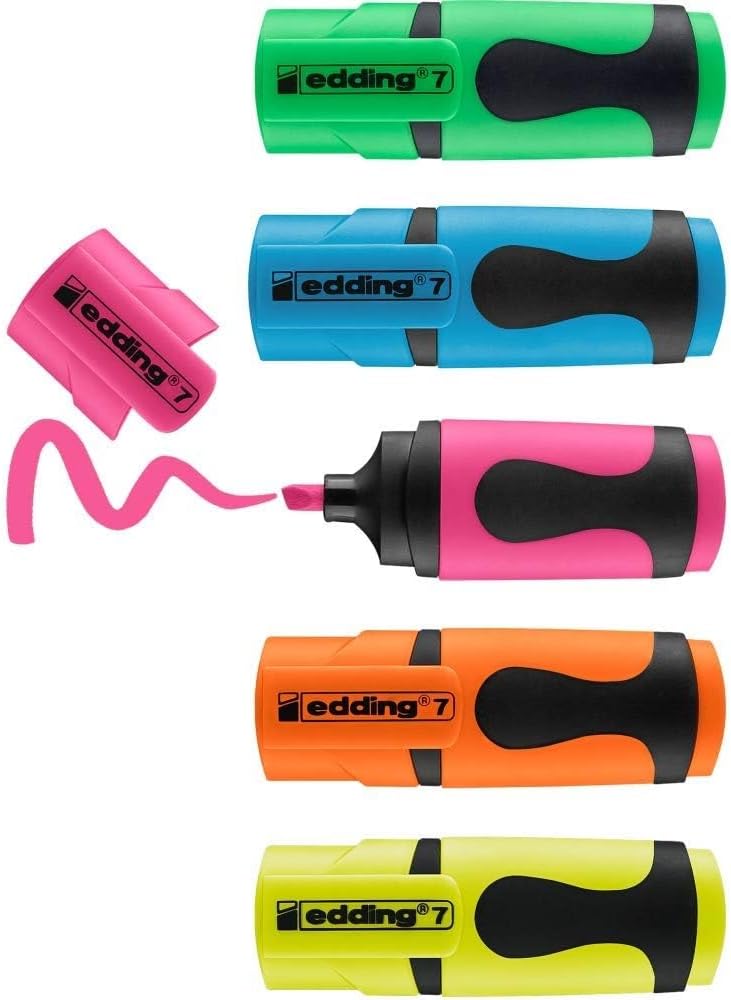 Mini Resaltador Colores Neón x5 | Edding