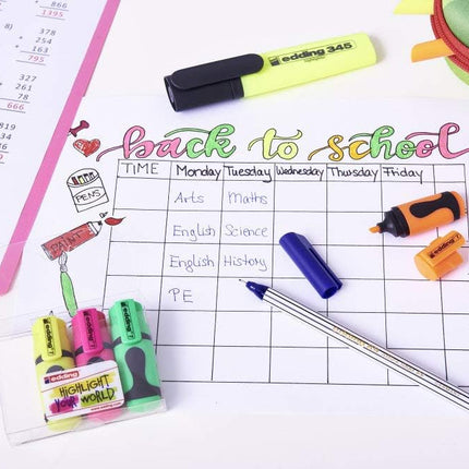 Mini Resaltador Colores Neón x5 | Edding