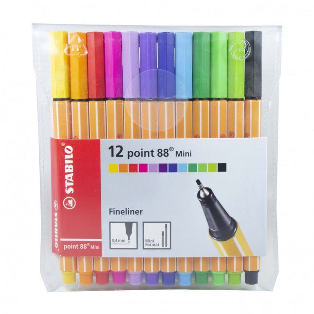 Plumígrafos Mini Point 88 0.4 Mm x12 Unidades Stabilo