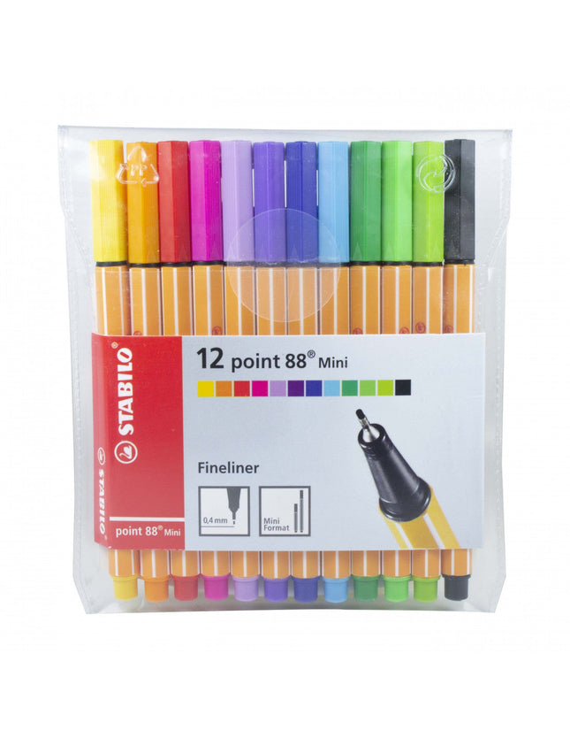 Plumígrafos Mini Point 88 0.4 Mm x12 Unidades Stabilo