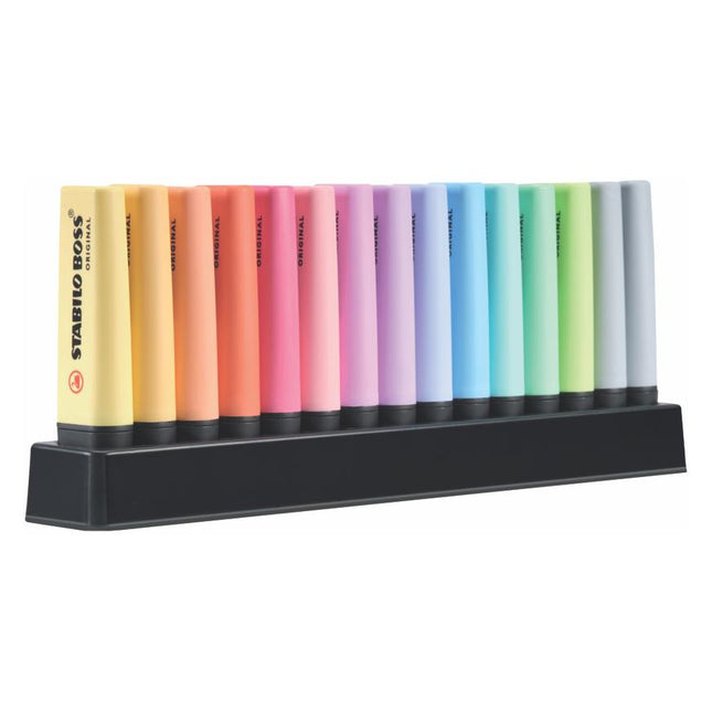 Resaltador Boss Original Fluorescente Pastel x15 | Stabilo