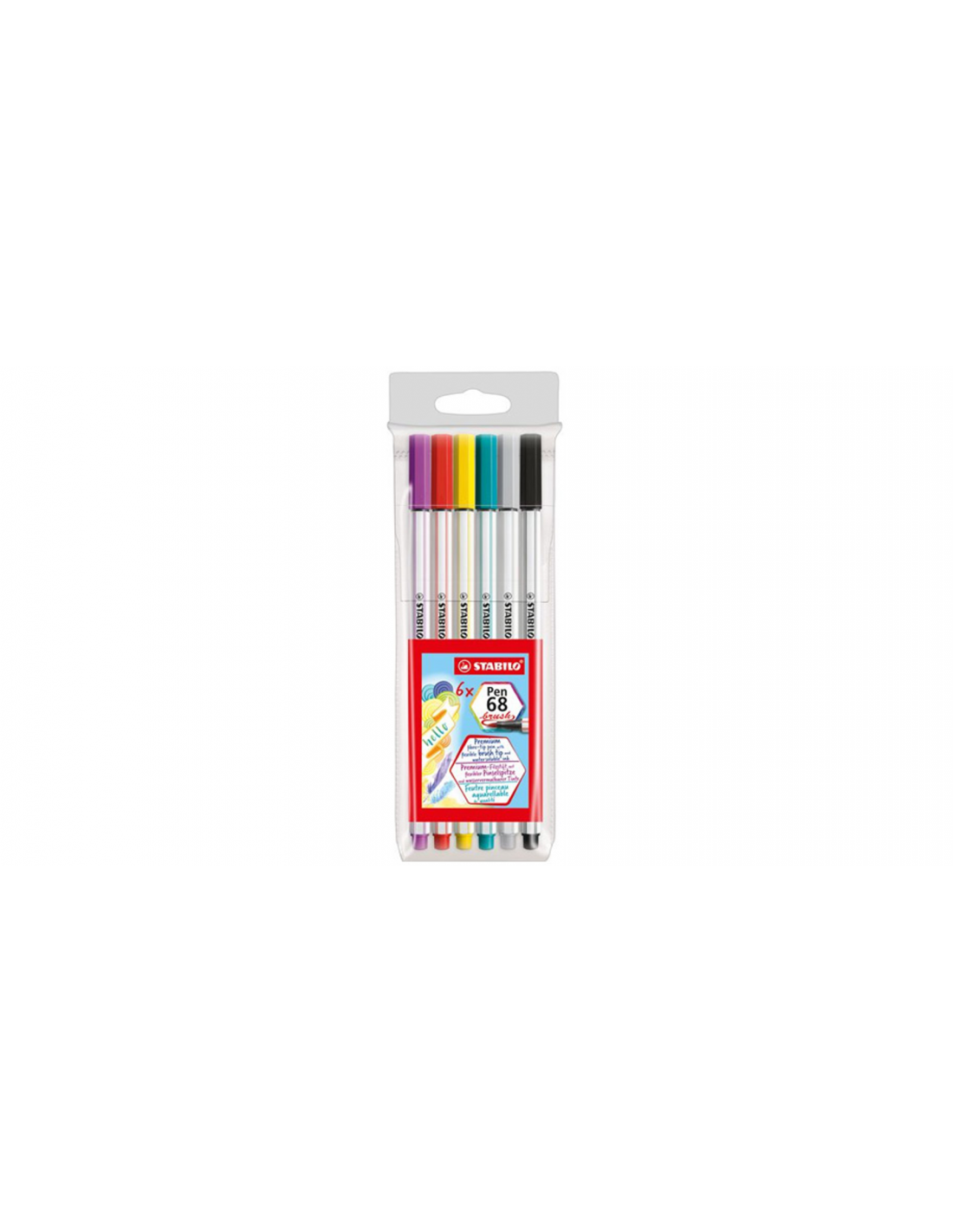 Plumígrafo Pen Brush 68 x6 Unidades Stabilo