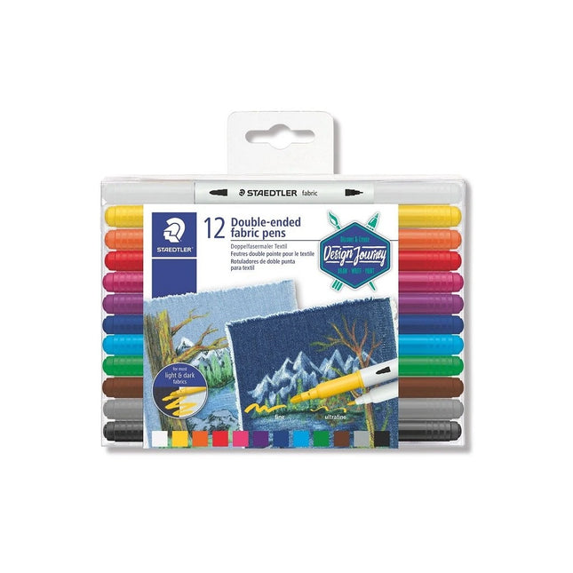 Marcador Doble Punta Para Tela x12 | Staedtler
