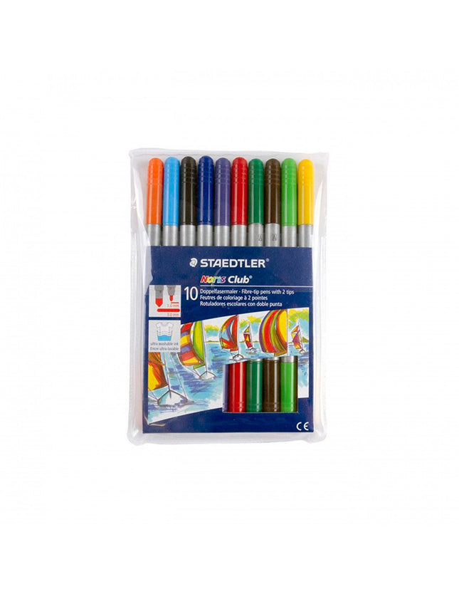 Plumones Staedtler Noris Doble Punta x10