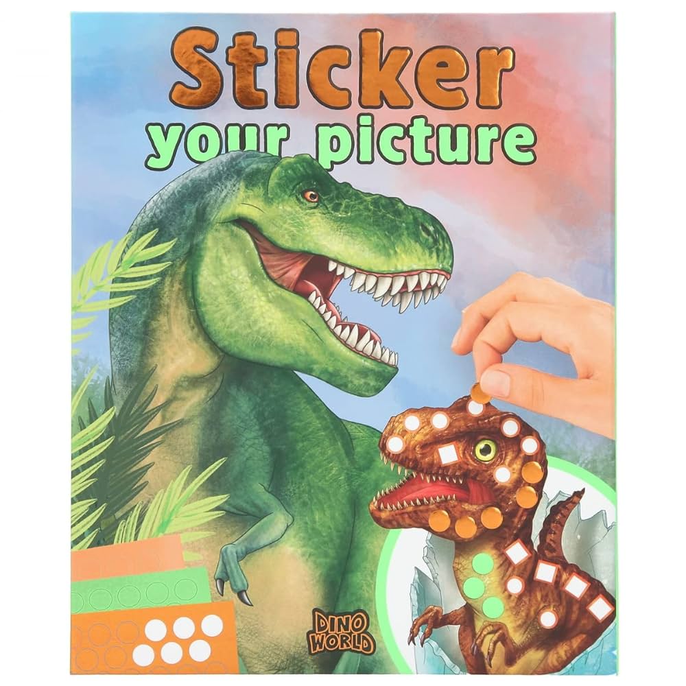 Cuaderno De Pegatinas Dinosaurios | Dino World