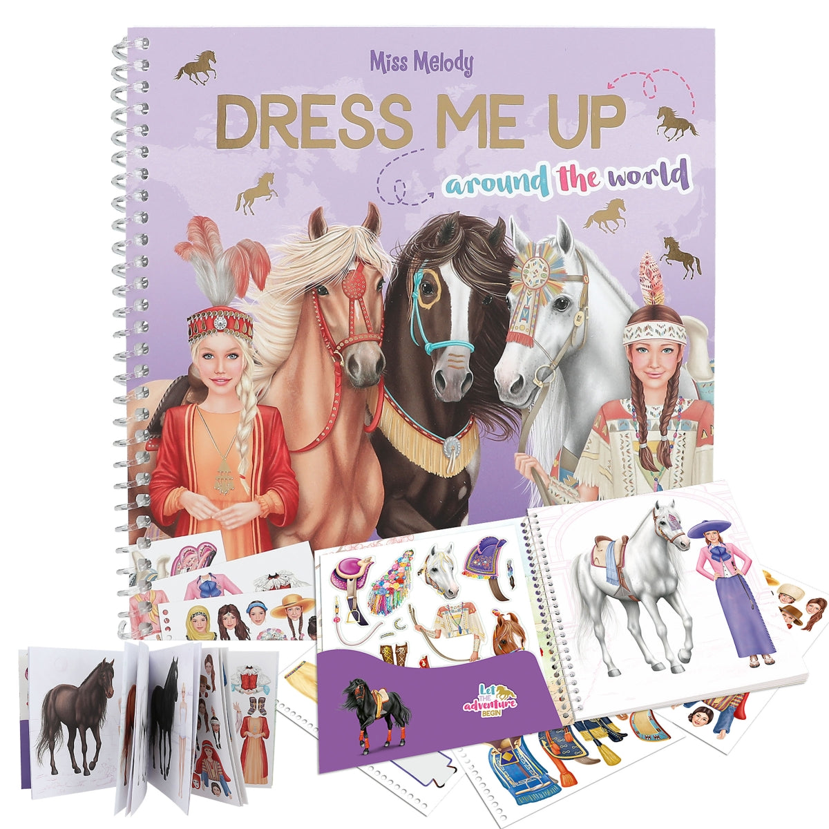 Cuaderno De Stickers Dress Me Up Miss Melody | Top Model