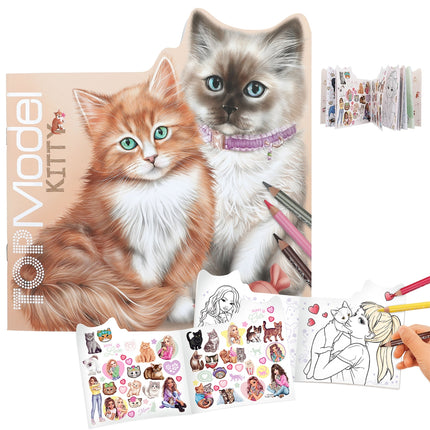 Libro Para Colorear Kitty | Top Model