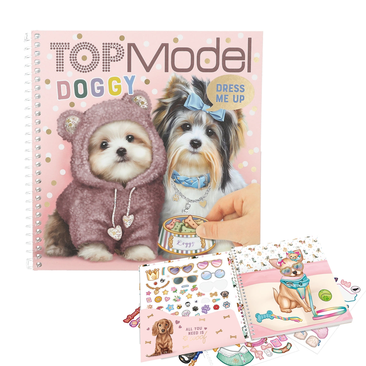 Cuaderno De Stickers Dress Me Up Doggy | Top Model